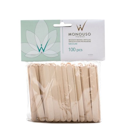 ITALWAX Drvene špatule MEDIUM FACE SHORT 114x10x2 mm, 100kom.
