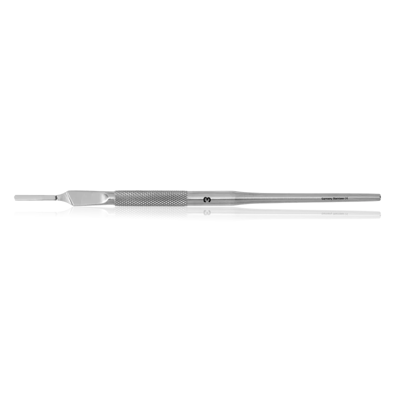 BAEHR Drška skalpela tip 3, mat završna obrada, okrugla 15,5 cm