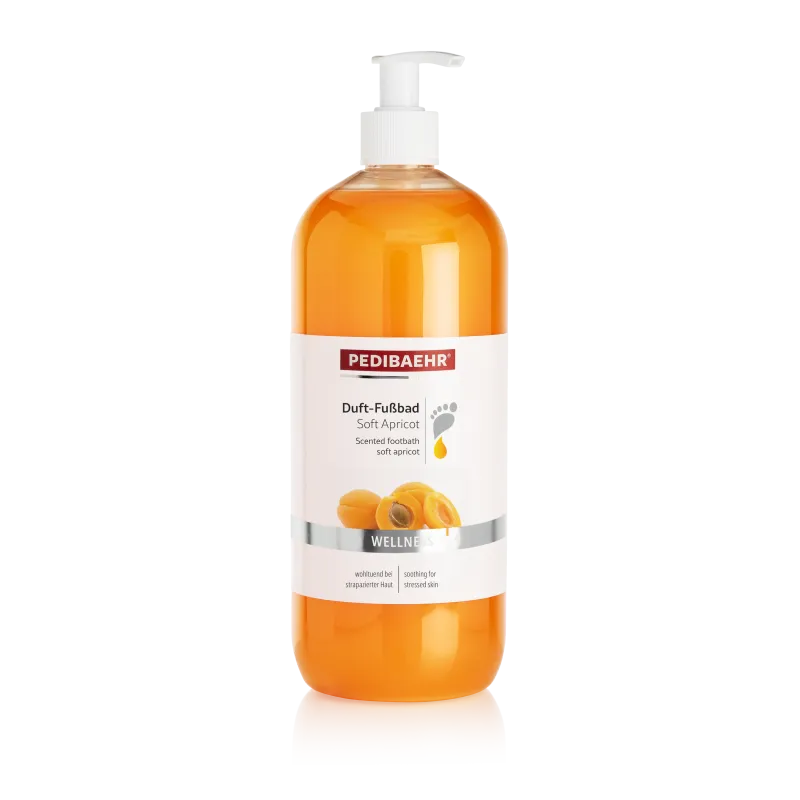 PEDIBAEHR Wellness mirisna kupka za stopala s mirisom marelice + pumpica 1000 ml