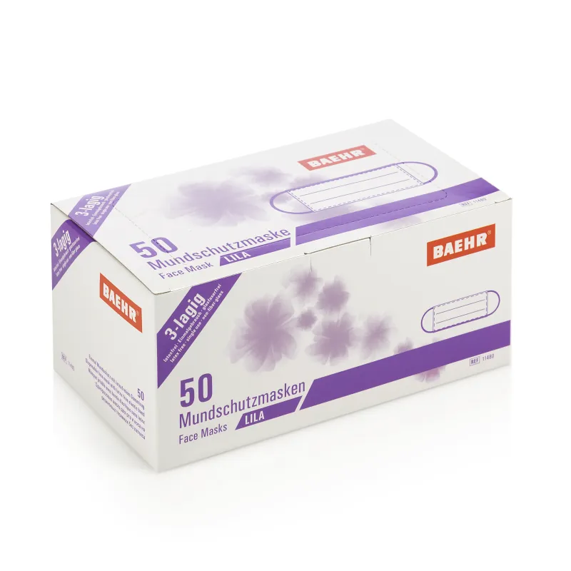 BAEHR ECO Ljubičaste maske za lice (50 kom)