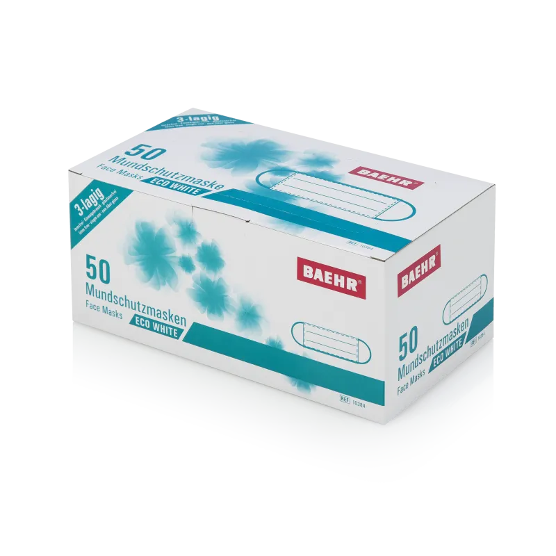 BAEHR Maske za lice ECO bijele, 50 komada
